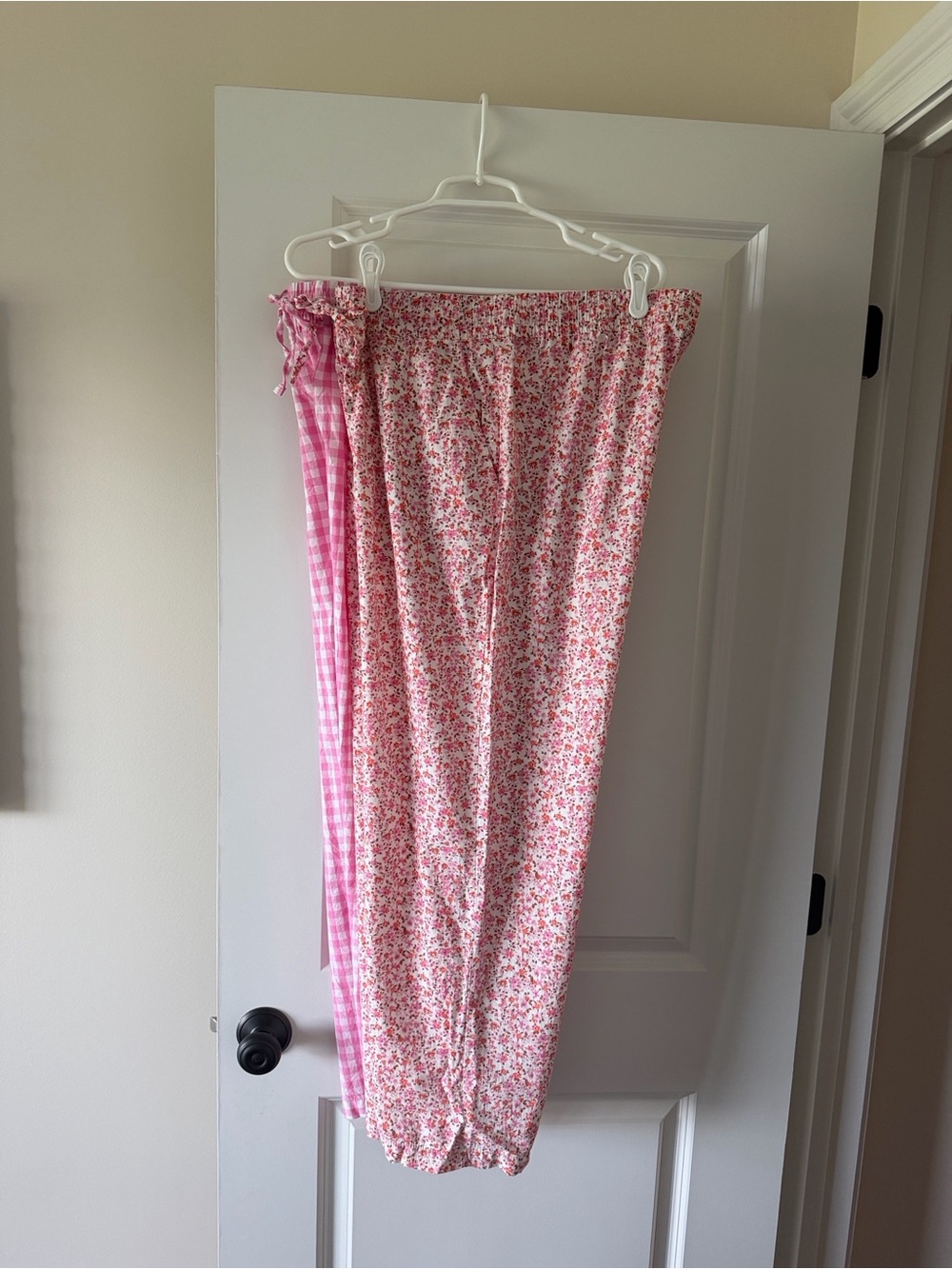 GAP Pink Floral & Gingham Lounge Pajama Pants